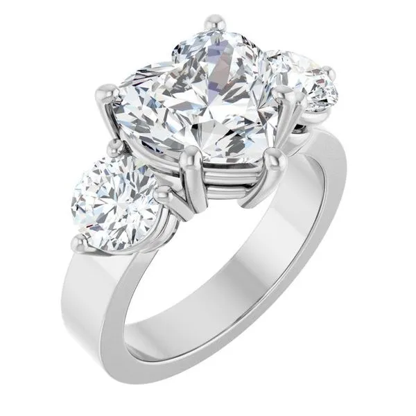 Three-Stone Engagement Ring Jimmy Smith Jewelers Decatur, AL