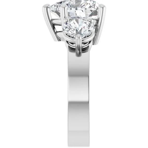 Three-Stone Engagement Ring Image 4 Northwood Jewelers Northwood, OH