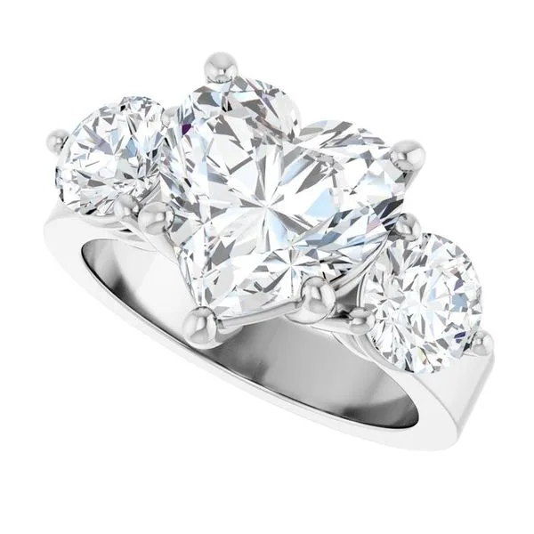 Three-Stone Engagement Ring Image 5 Northwood Jewelers Northwood, OH