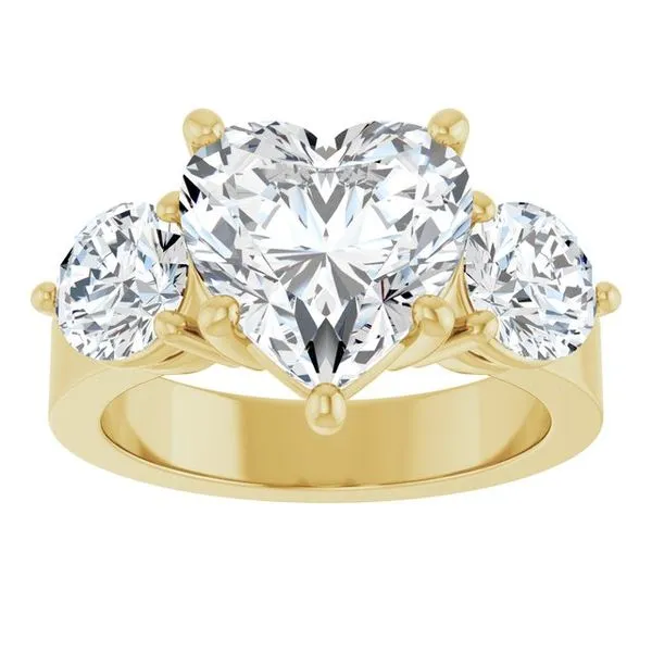 Three-Stone Engagement Ring Image 3 The Ring Austin Round Rock, TX