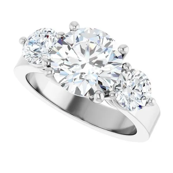 Three-Stone Engagement Ring Image 5 Jimmy Smith Jewelers Decatur, AL