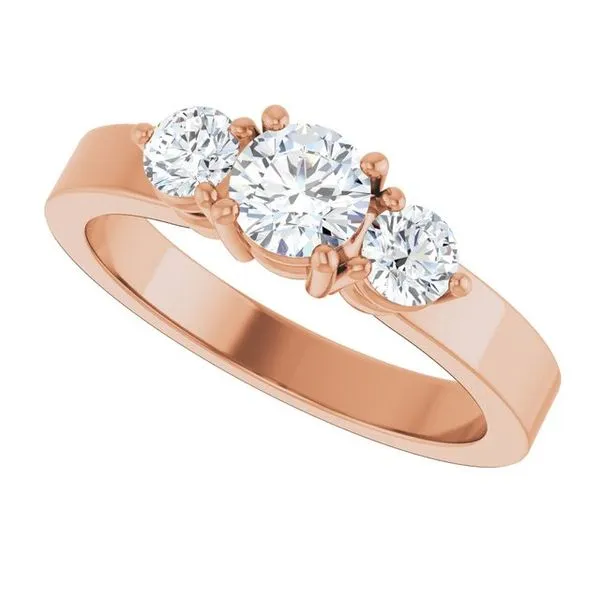 Three-Stone Engagement Ring Image 5 Clater Jewelers Louisville, KY