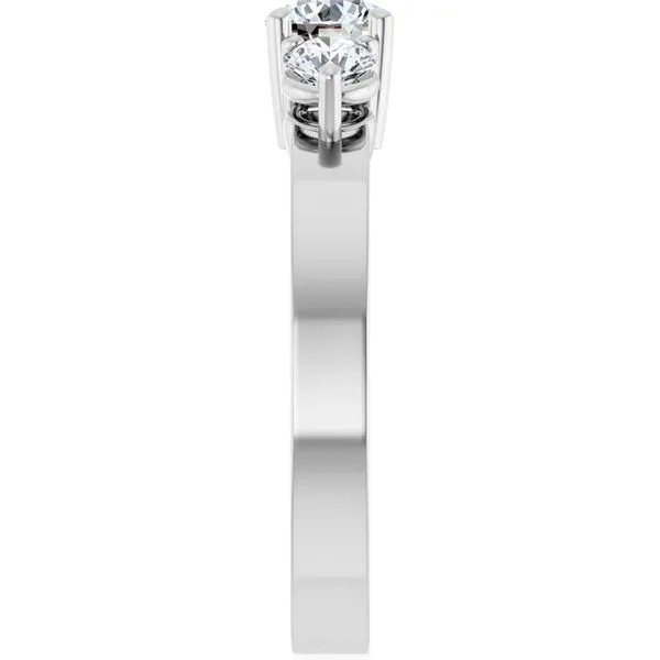 Three-Stone Engagement Ring Image 4 Arezzo Jewelers Elmwood Park, IL