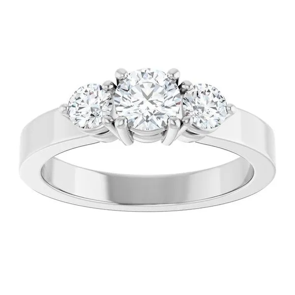 Three-Stone Engagement Ring Image 3 House of Silva Wooster, OH