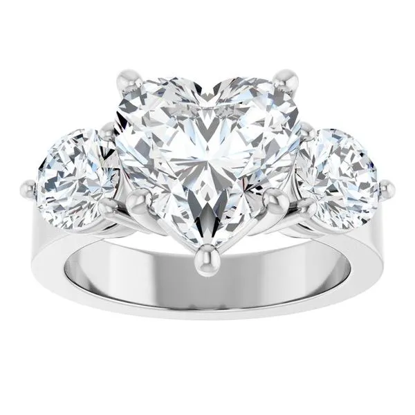 Three-Stone Engagement Ring Image 3 Jimmy Smith Jewelers Decatur, AL