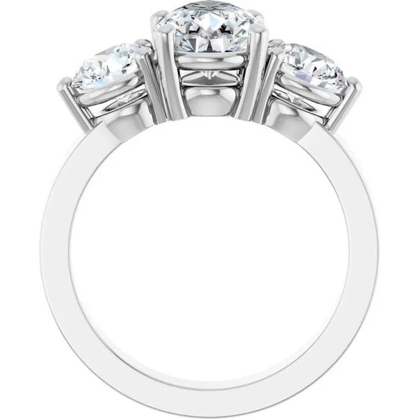 Three-Stone Engagement Ring Image 2 Clater Jewelers Louisville, KY