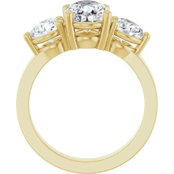 Three-Stone Engagement Ring Image 2 Arezzo Jewelers Elmwood Park, IL