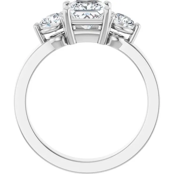 Three-Stone Engagement Ring Image 2 Jimmy Smith Jewelers Decatur, AL