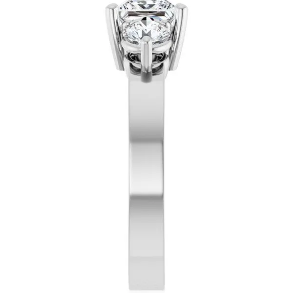 Three-Stone Engagement Ring Image 4 Jimmy Smith Jewelers Decatur, AL