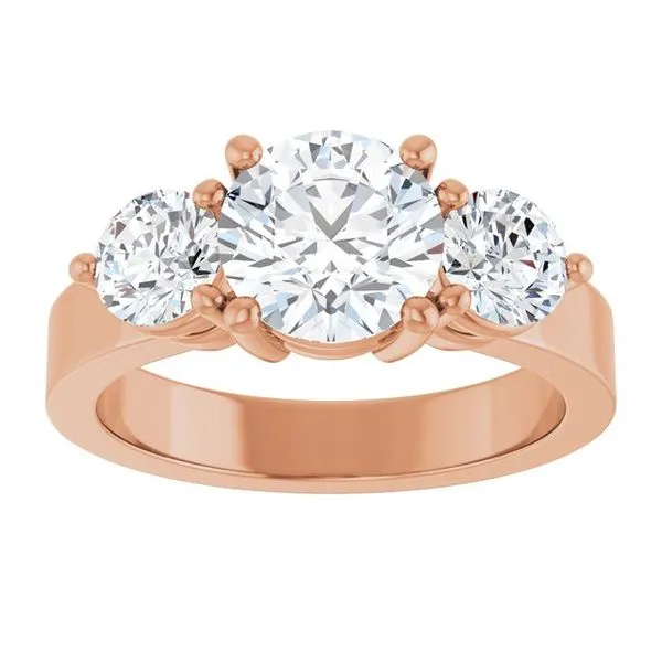 Three-Stone Engagement Ring Image 3 Northwood Jewelers Northwood, OH