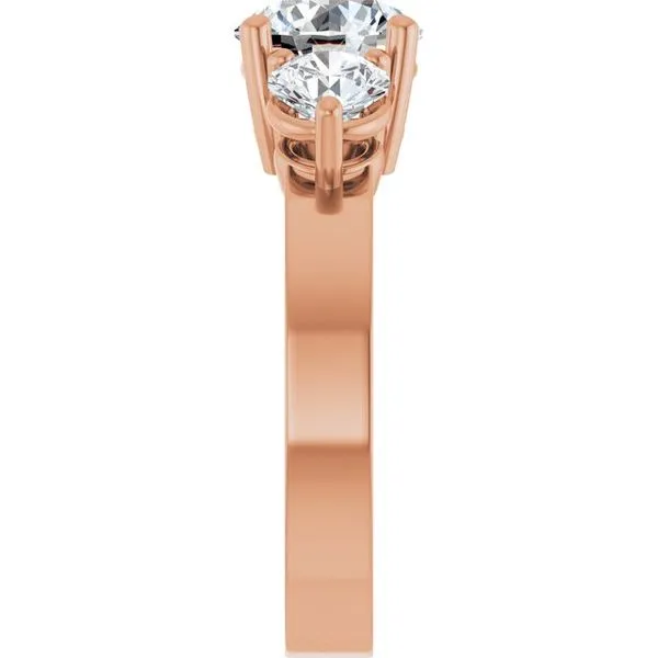 Three-Stone Engagement Ring Image 4 Northwood Jewelers Northwood, OH