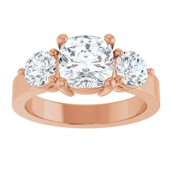 Three-Stone Engagement Ring Image 3 Arezzo Jewelers Elmwood Park, IL