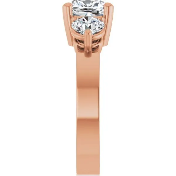 Three-Stone Engagement Ring Image 4 Clater Jewelers Louisville, KY