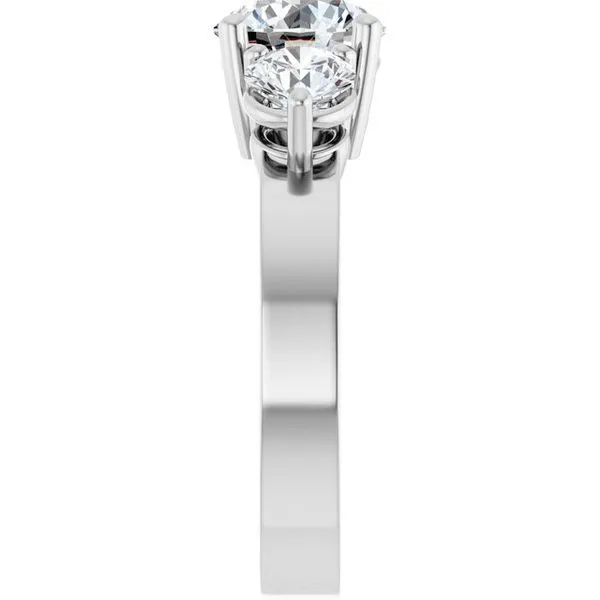 Three-Stone Engagement Ring Image 4 Northwood Jewelers Northwood, OH