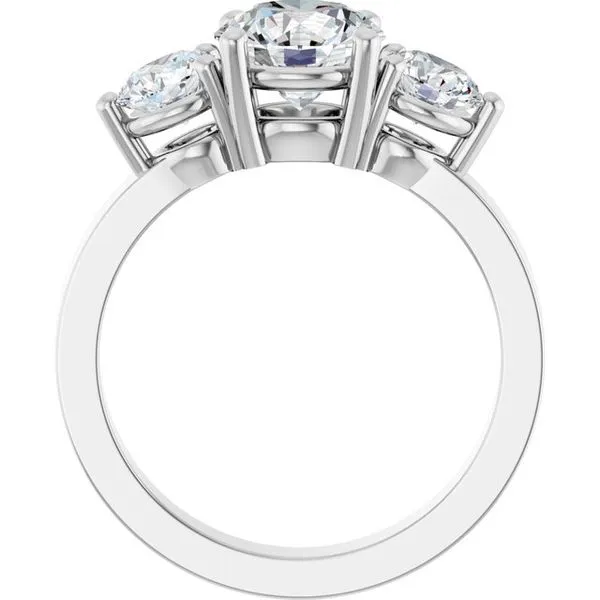 Three-Stone Engagement Ring Image 2 Northwood Jewelers Northwood, OH