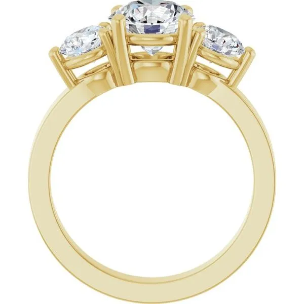 Three-Stone Engagement Ring Image 2 Futer Bros Jewelers York, PA