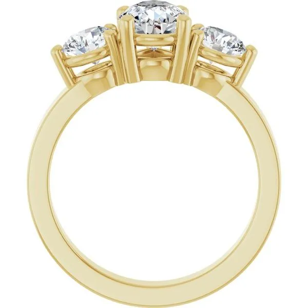 Three-Stone Engagement Ring Image 2 The Ring Austin Round Rock, TX