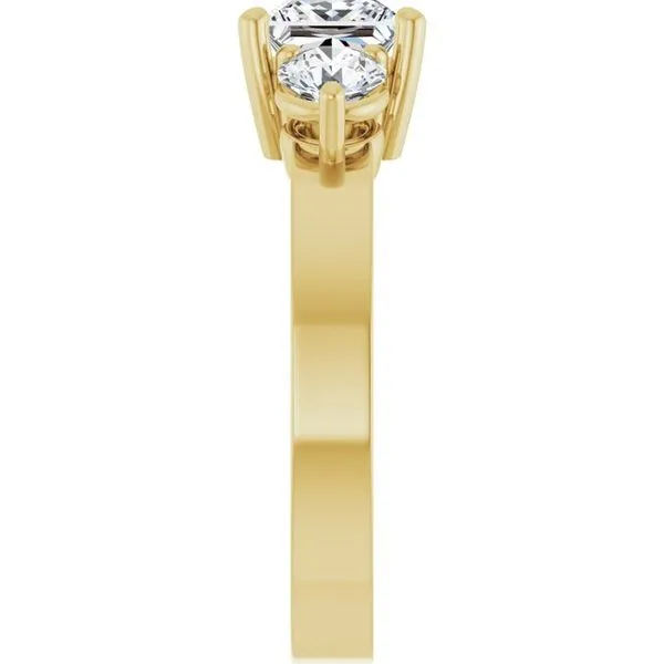 Three-Stone Engagement Ring Image 4 Clater Jewelers Louisville, KY