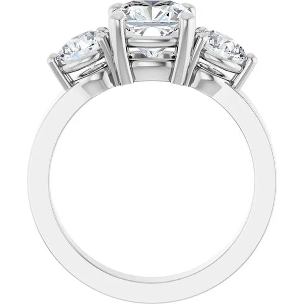 Three-Stone Engagement Ring Image 2 Futer Bros Jewelers York, PA