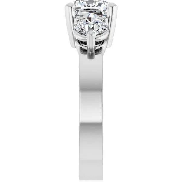 Three-Stone Engagement Ring Image 4 Futer Bros Jewelers York, PA