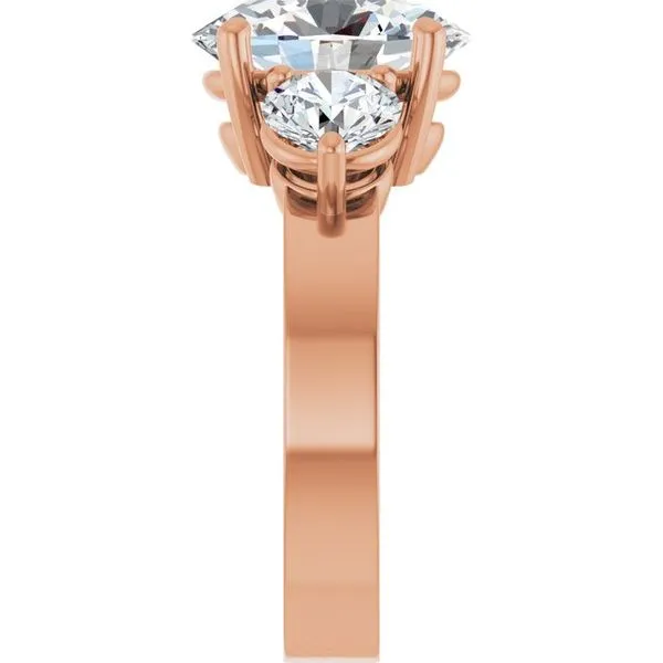 Three-Stone Engagement Ring Image 4 Northwood Jewelers Northwood, OH