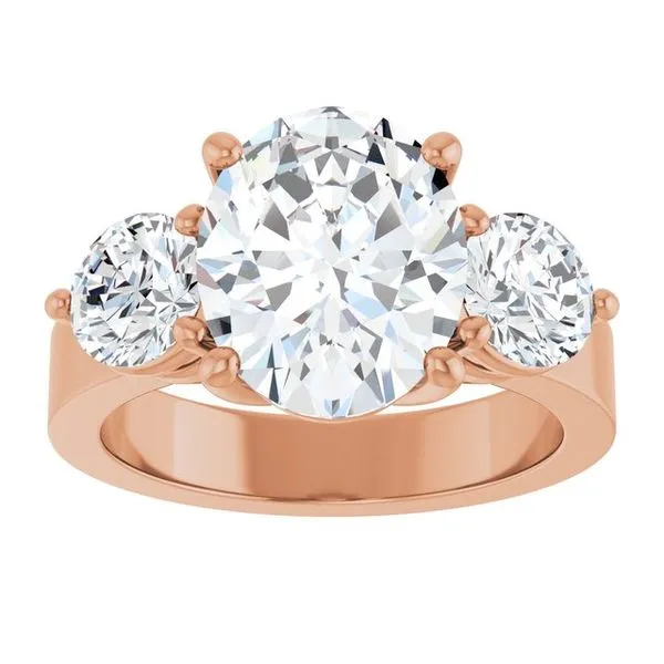 Three-Stone Engagement Ring Image 3 Northwood Jewelers Northwood, OH