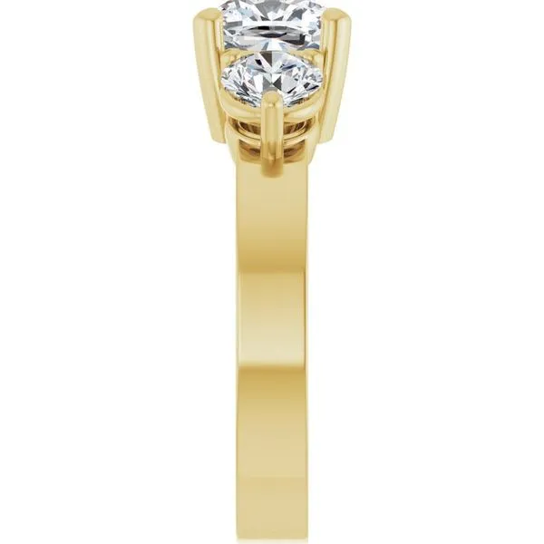 Three-Stone Engagement Ring Image 4 Northwood Jewelers Northwood, OH