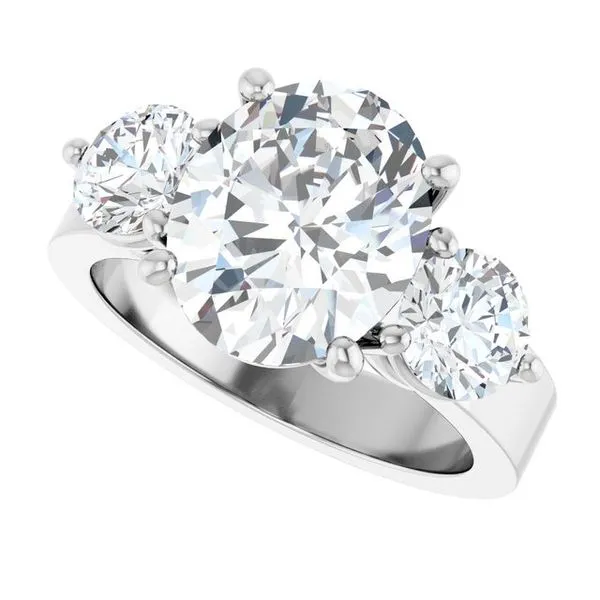 Three-Stone Engagement Ring Image 5 Arezzo Jewelers Elmwood Park, IL