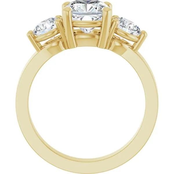 Three-Stone Engagement Ring Image 2 Austin's Fine Diamonds & Jewelry Lyndhurst, NJ