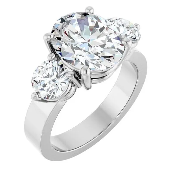 Three-Stone Engagement Ring Arezzo Jewelers Elmwood Park, IL