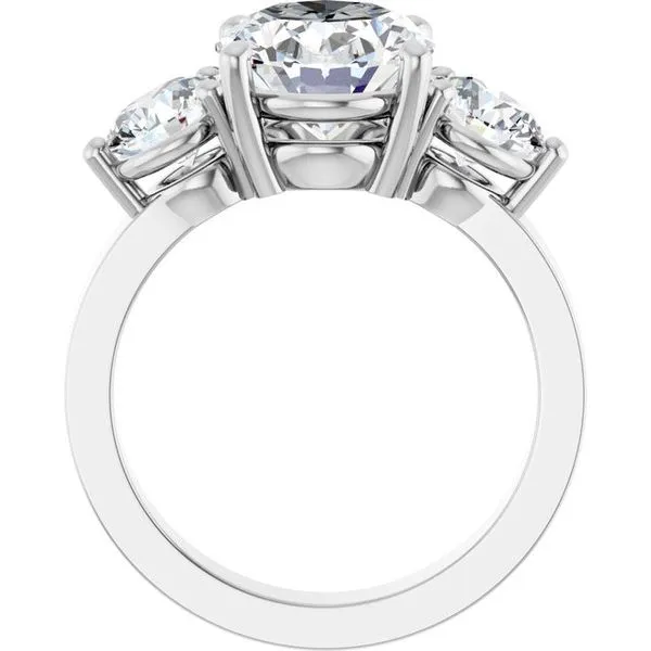 Three-Stone Engagement Ring Image 2 Arezzo Jewelers Elmwood Park, IL