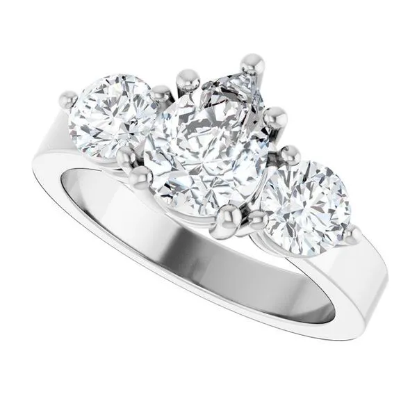 Three-Stone Engagement Ring Image 5 The Ring Austin Round Rock, TX