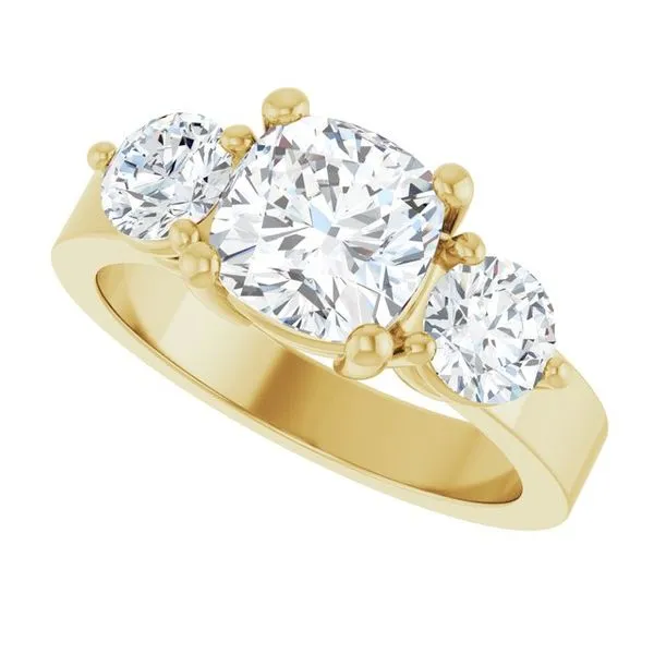 Three-Stone Engagement Ring Image 5 Northwood Jewelers Northwood, OH