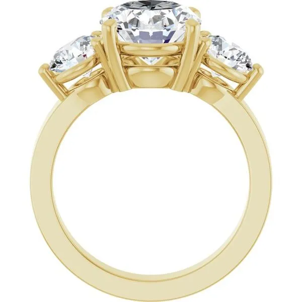 Three-Stone Engagement Ring Image 2 Clater Jewelers Louisville, KY