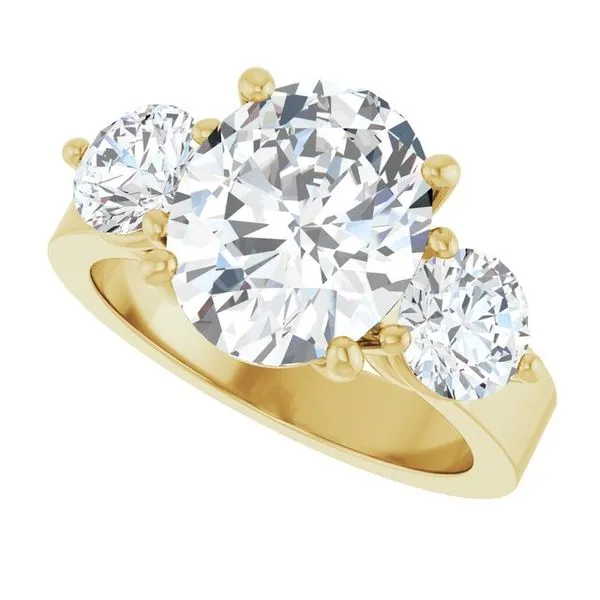 Three-Stone Engagement Ring Image 5 Northwood Jewelers Northwood, OH