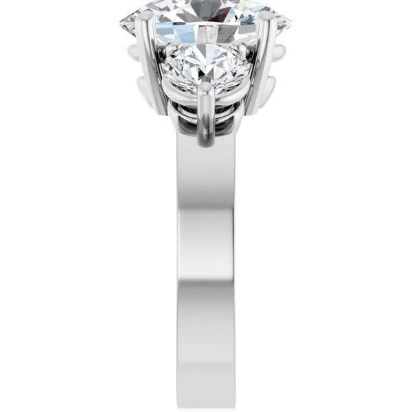 Three-Stone Engagement Ring Image 4 Berilian Jewelers Folsom, CA