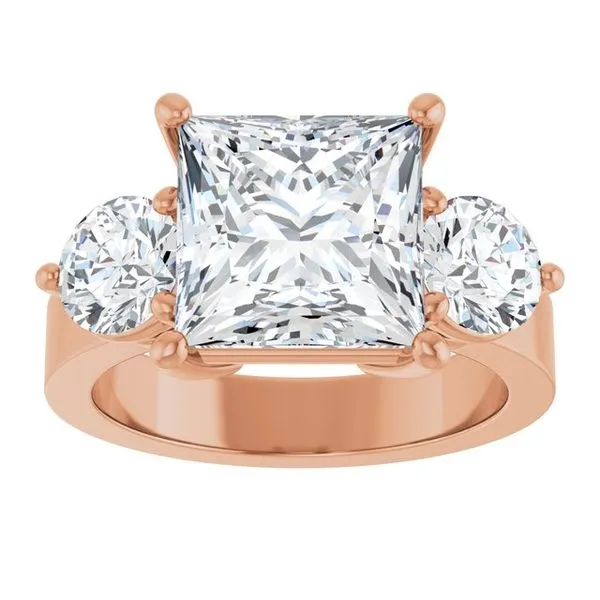 Three-Stone Engagement Ring Image 3 Arezzo Jewelers Elmwood Park, IL