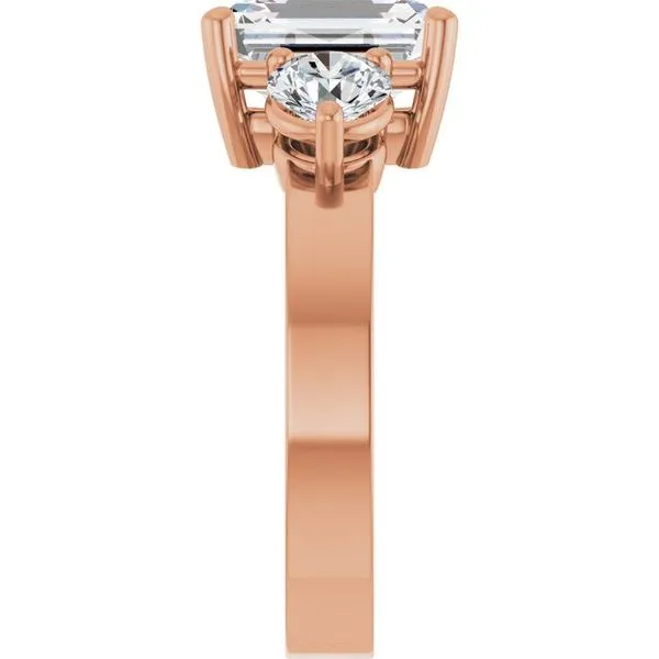 Three-Stone Engagement Ring Image 4 Northwood Jewelers Northwood, OH