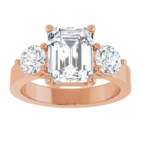 Three-Stone Engagement Ring Image 3 The Ring Austin Round Rock, TX