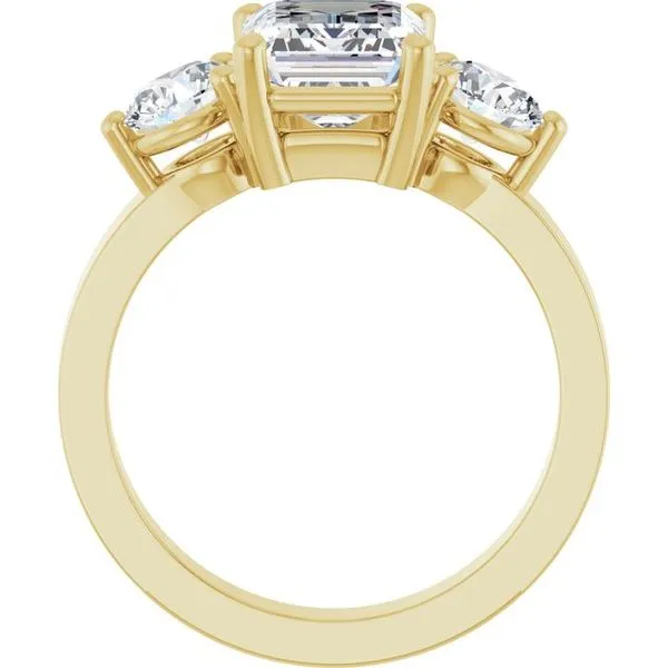 Three-Stone Engagement Ring Image 2 Northwood Jewelers Northwood, OH