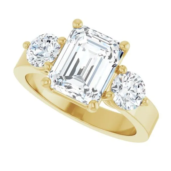 Three-Stone Engagement Ring Image 5 Arezzo Jewelers Elmwood Park, IL