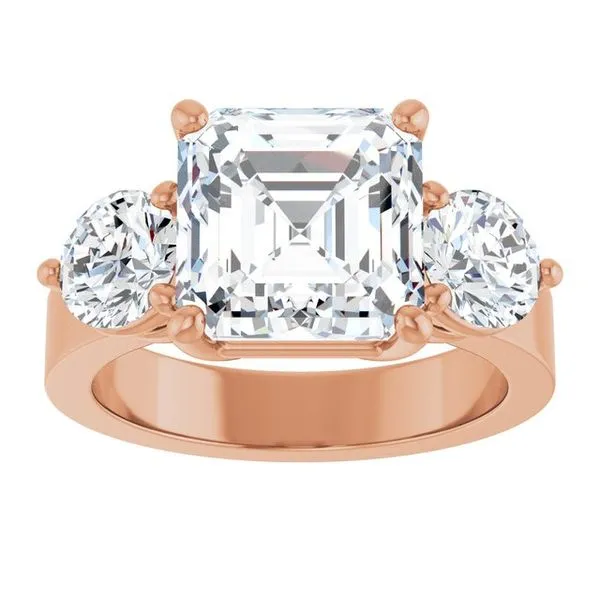 Three-Stone Engagement Ring Image 3 The Ring Austin Round Rock, TX