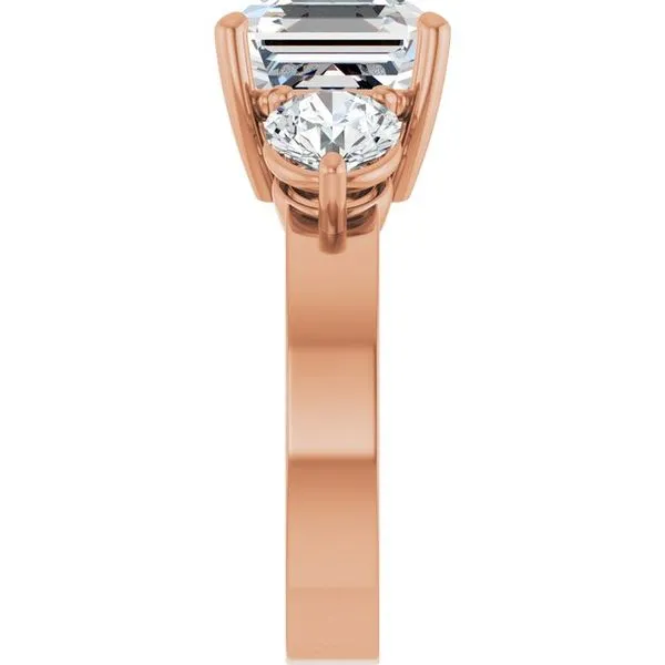 Three-Stone Engagement Ring Image 4 Arezzo Jewelers Elmwood Park, IL