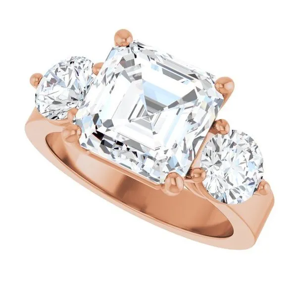 Three-Stone Engagement Ring Image 5 J. West Jewelers Round Rock, TX