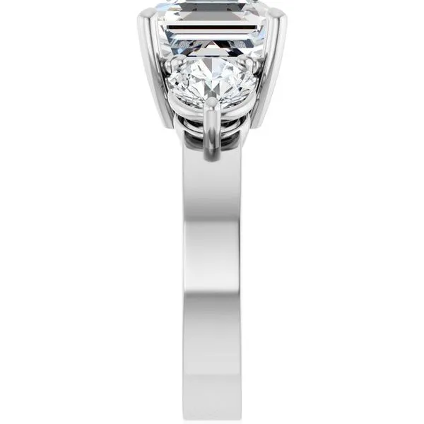 Three-Stone Engagement Ring Image 4 Arezzo Jewelers Elmwood Park, IL