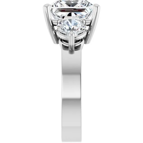 Three-Stone Engagement Ring Image 4 Northwood Jewelers Northwood, OH