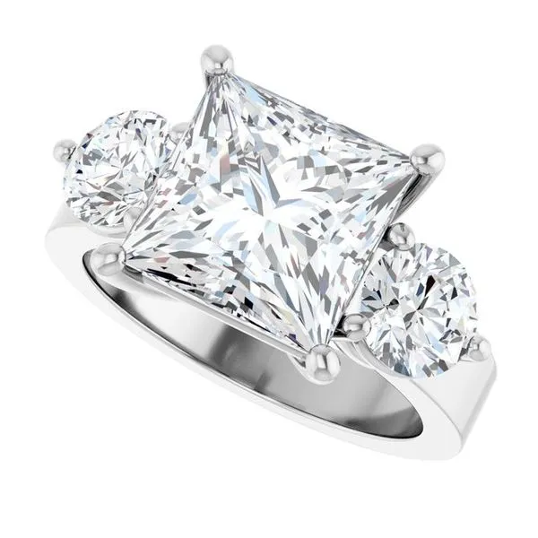 Three-Stone Engagement Ring Image 5 The Ring Austin Round Rock, TX