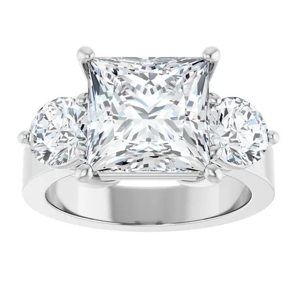 Three-Stone Engagement Ring Image 3 Raleigh Diamond Fine Jewelry Raleigh, NC