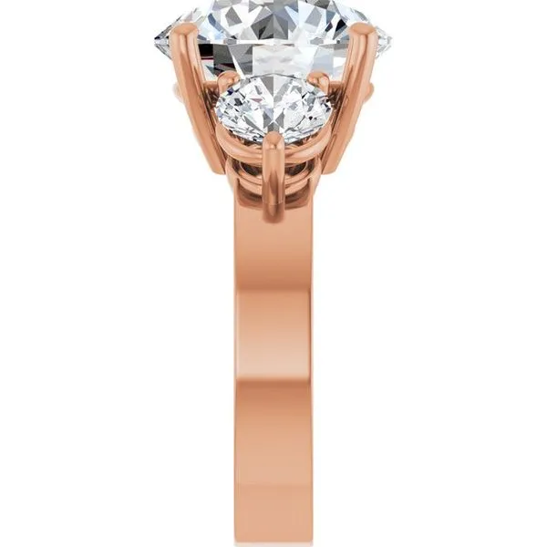 Three-Stone Engagement Ring Image 4 Arezzo Jewelers Elmwood Park, IL