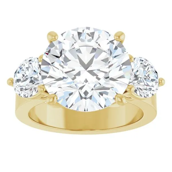 Three-Stone Engagement Ring Image 3 The Ring Austin Round Rock, TX